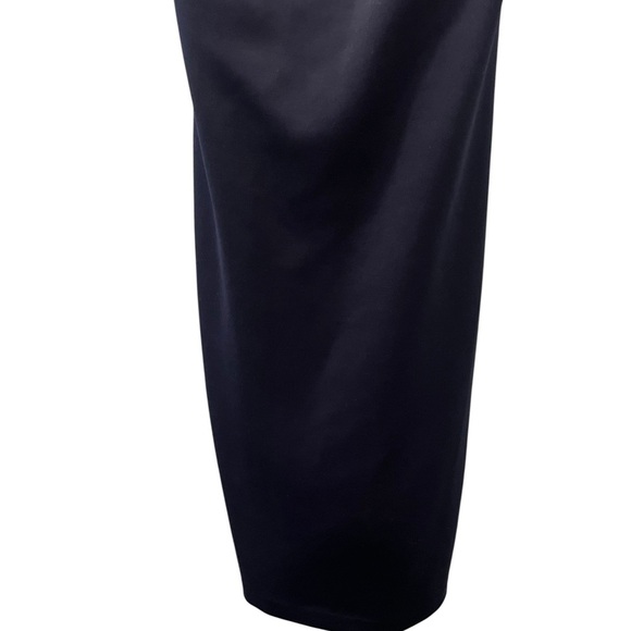 New York & Company Navy Blue Sheath Midi Dress Size Medium Women’s Sleeveless - Picture 4 of 6